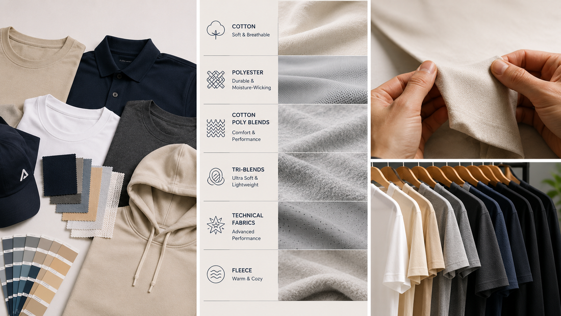 The Complete Guide to Fabric Types for Custom Printing — Cotton, Polyester, and Everything In Between.