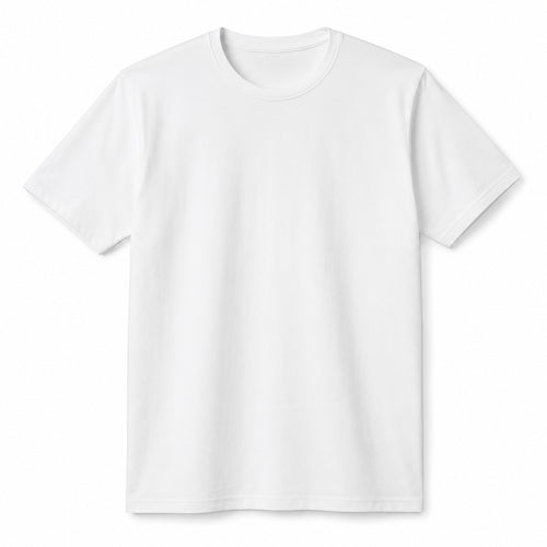 A4 cooling performance short sleeve tee in white, front view, ready for custom printing