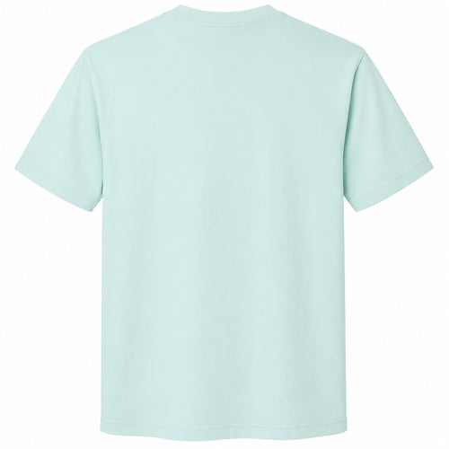 American Apparel heavyweight cotton tee in mint, back view, ready for custom printing