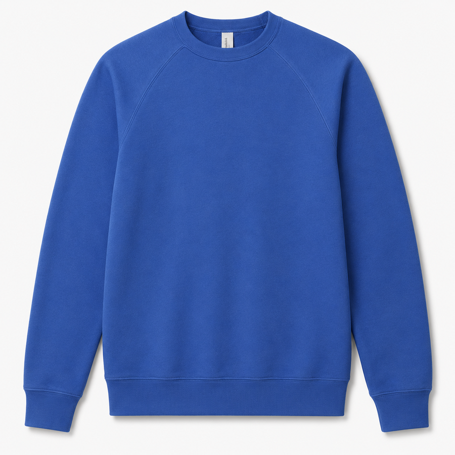 Custom BELLA+CANVAS Unisex Sponge Fleece Raglan Crewneck Sweatshirt