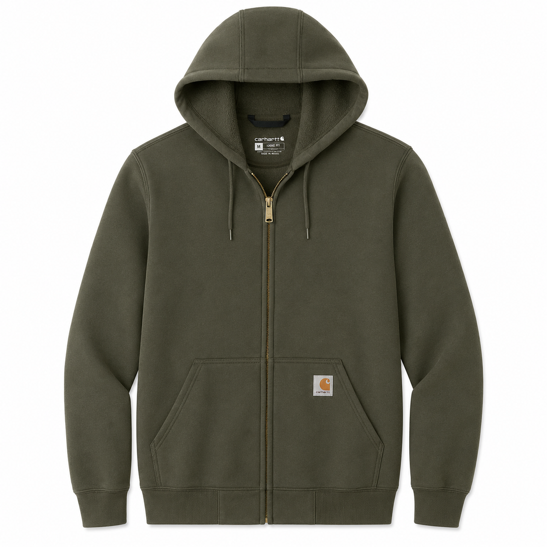 Custom Carhartt Midweight Hooded Zip-Front Sweatshirt