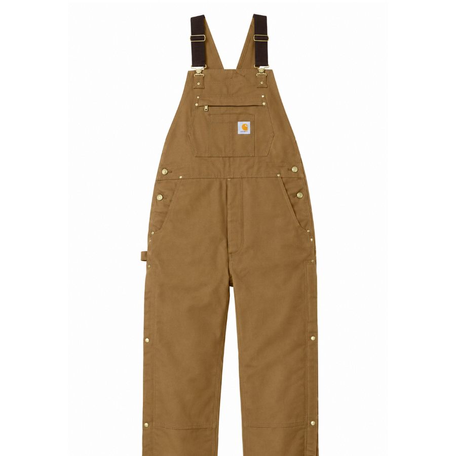 Custom Carhartt® Short Firm Duck Insulated Bib Overalls
