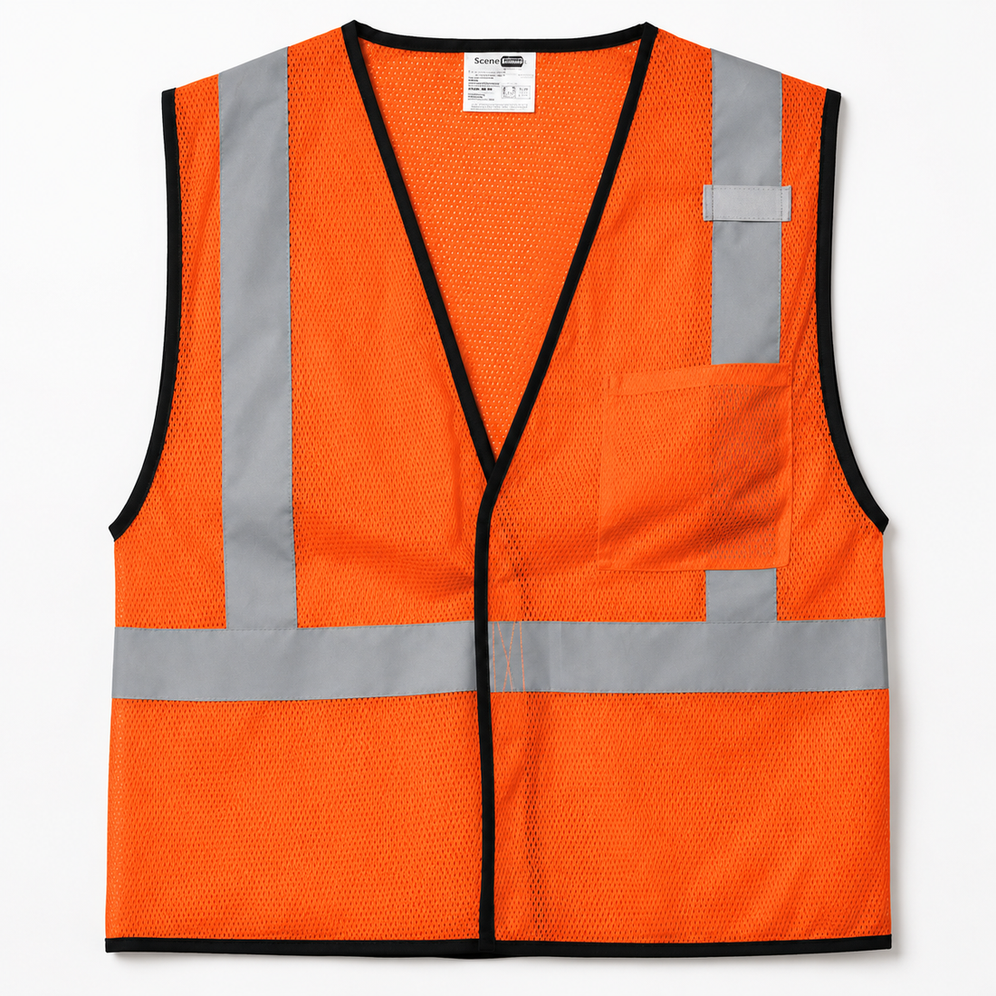 Custom CornerStone® ANSI 107 Class 2 Economy Mesh One-Pocket Vest
