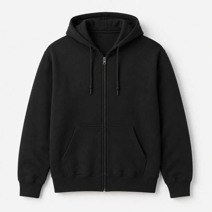 Custom Printed Zip-Up Hoodie | Full-Zip Sweatshirt