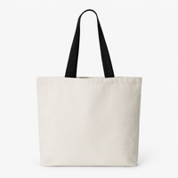 Custom  Tote with Contrast-Color Handles  | Premium Black