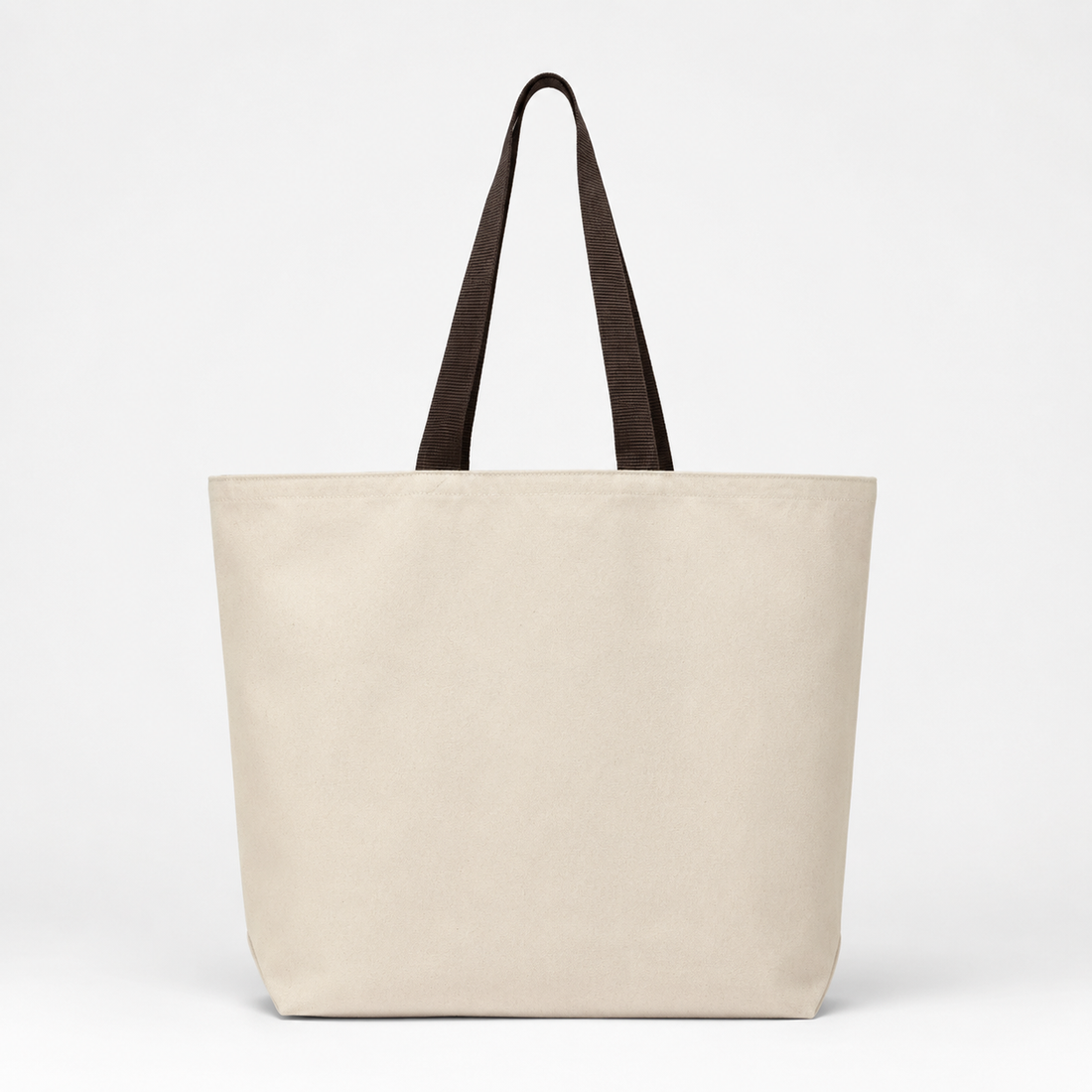 Custom  Tote with Contrast-Color Handles  | Premium Black