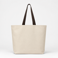 Custom  Tote with Contrast-Color Handles  | Premium Black