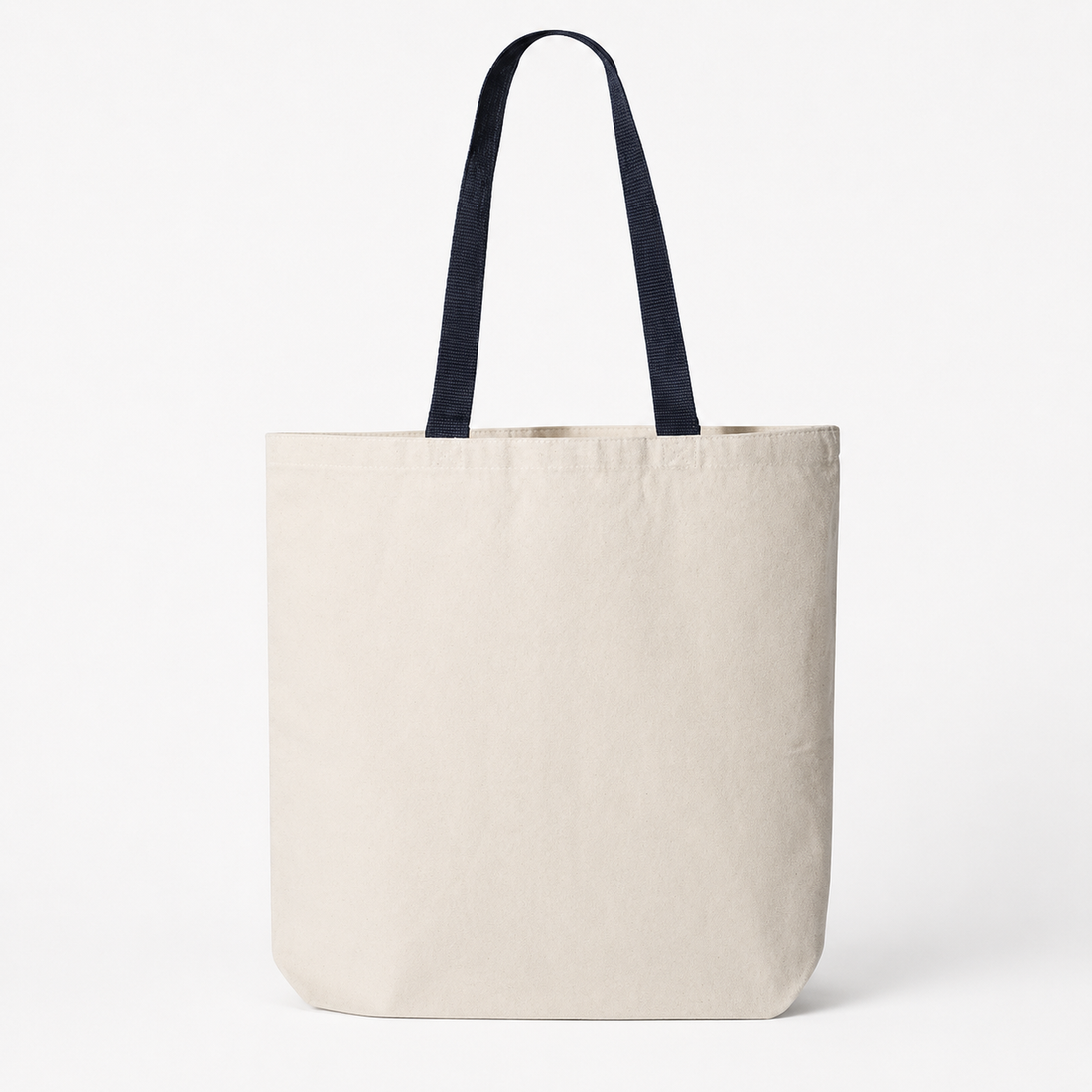 Custom  Tote with Contrast-Color Handles  | Premium Black