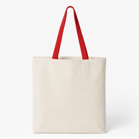 Custom  Tote with Contrast-Color Handles  | Premium Black