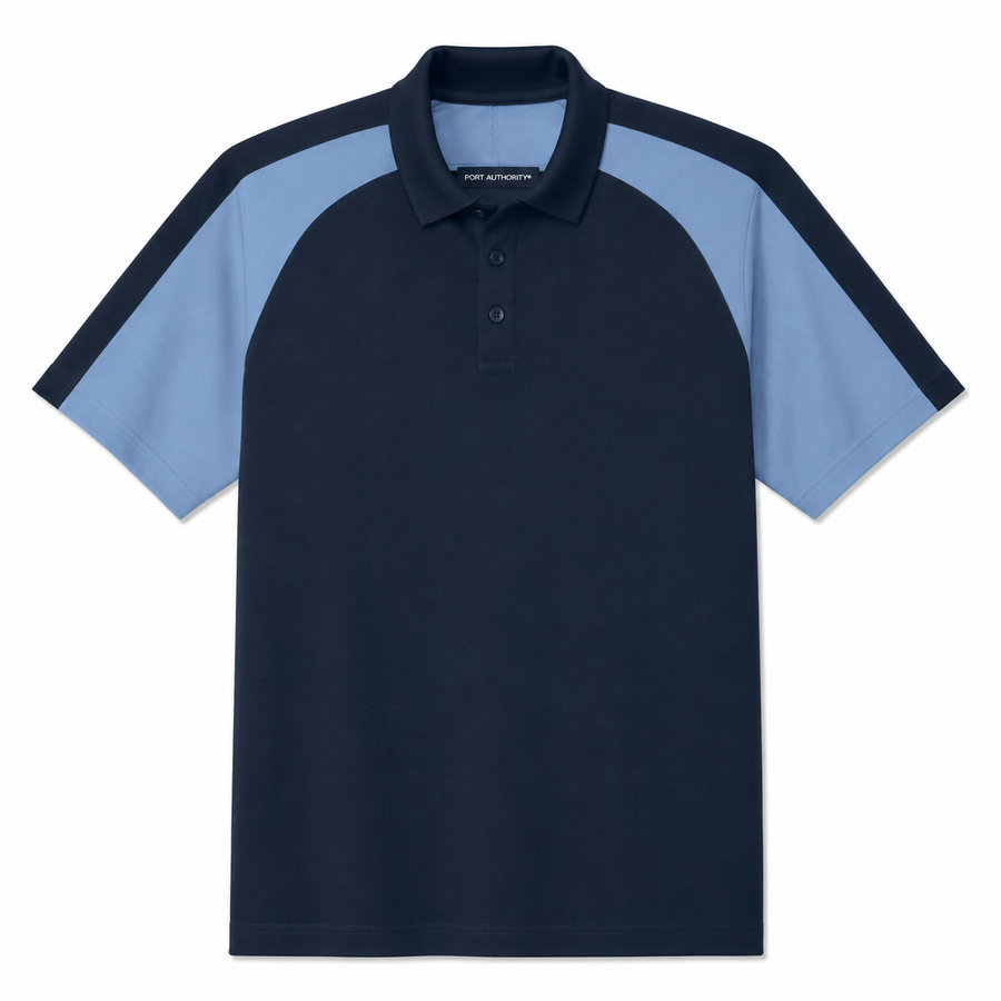 Custom Port Authority Wearever Performance Pique Colorblock Polo