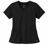 Custom Wink Women's Premiere Flex Mock Wrap Scrub Top