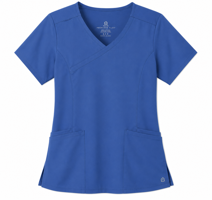 Custom Wink Women's Premiere Flex Mock Wrap Scrub Top
