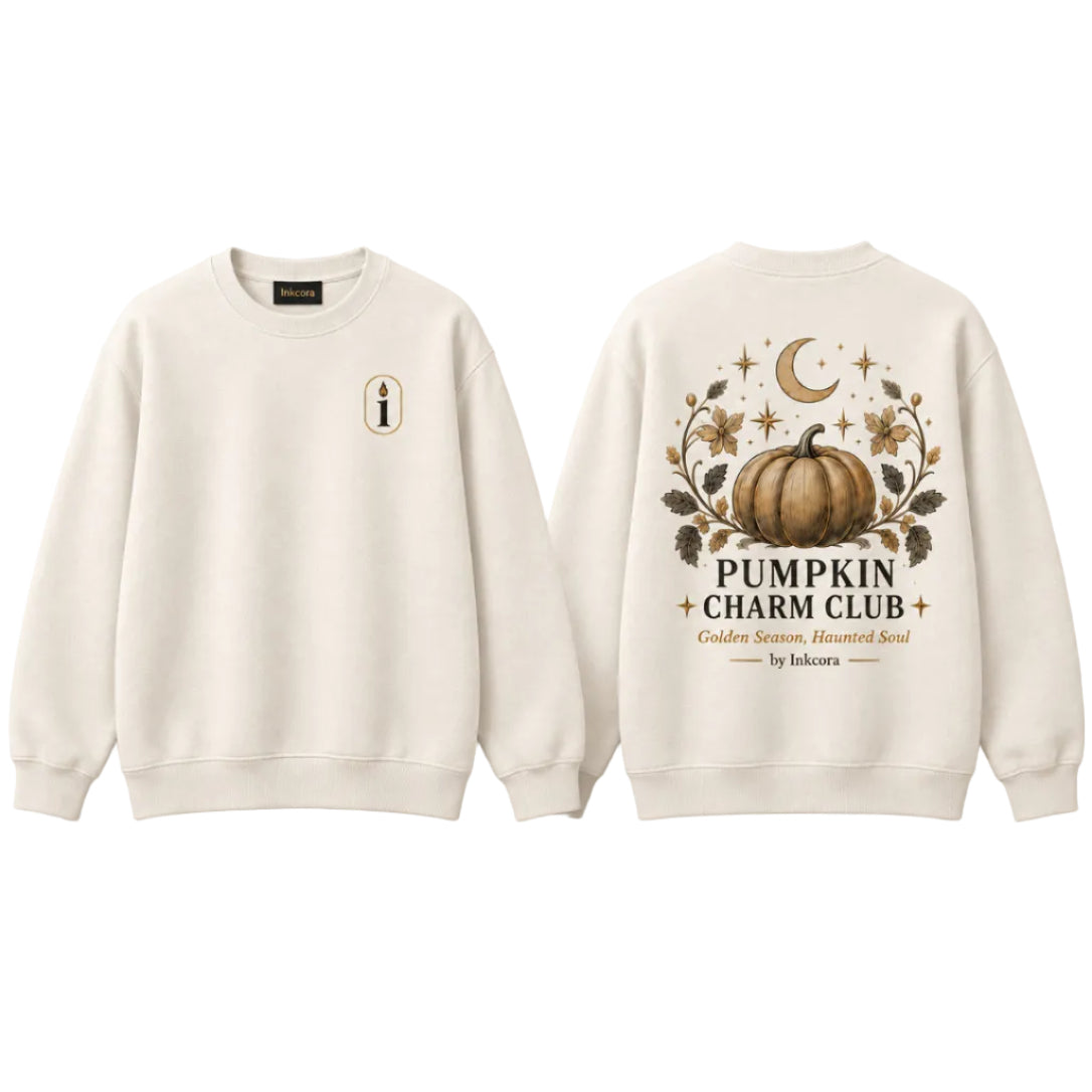 Pumpkin Charm Club Premium Crewneck | After Dark