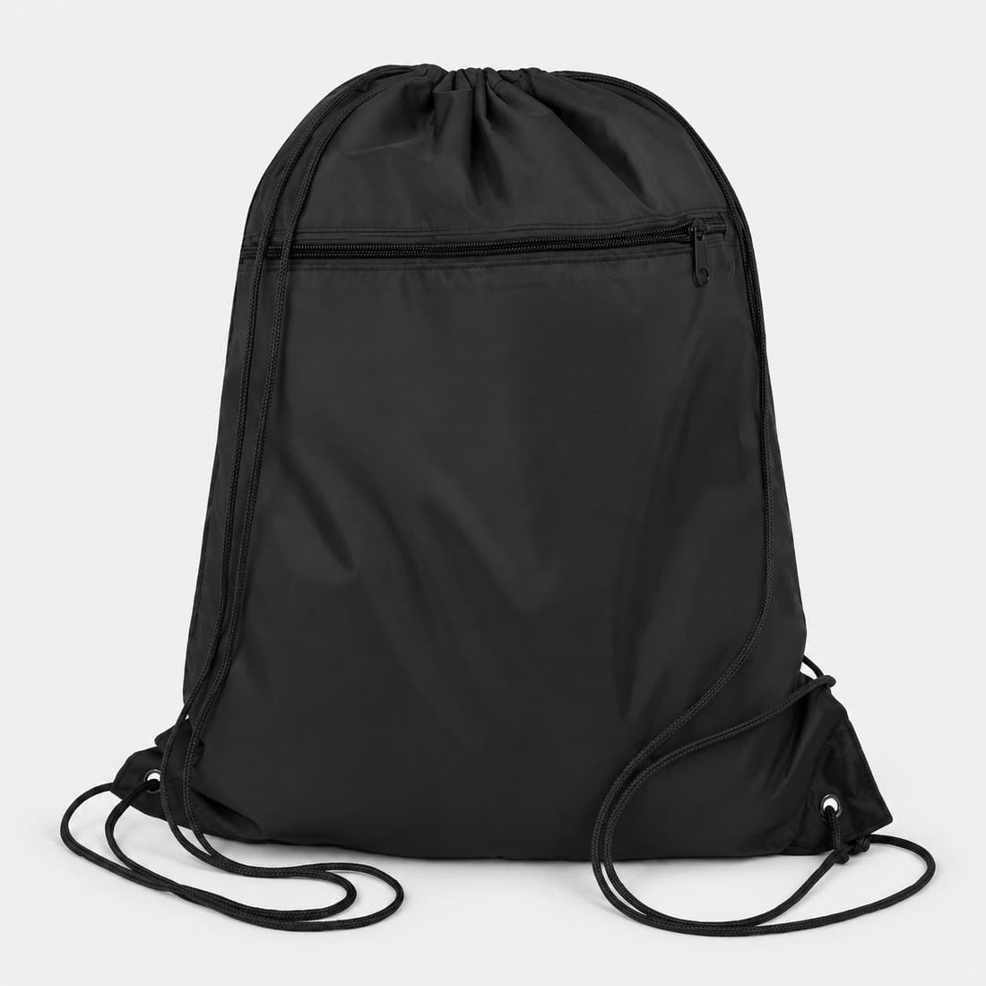 Custom Q-Tees Polyester Drawstring Backpack