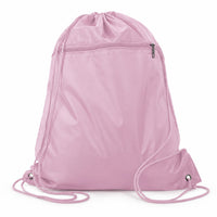 Custom Q-Tees Polyester Drawstring Backpack