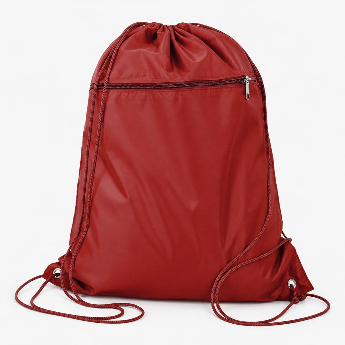 Custom Q-Tees Polyester Drawstring Backpack