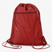 Custom Q-Tees Polyester Drawstring Backpack