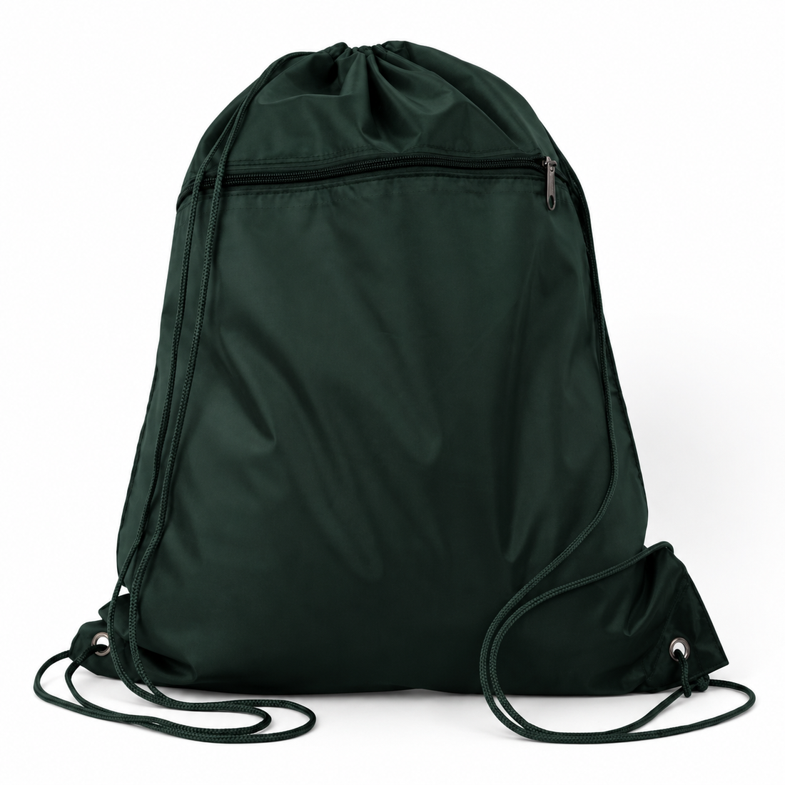 Custom Q-Tees Polyester Drawstring Backpack
