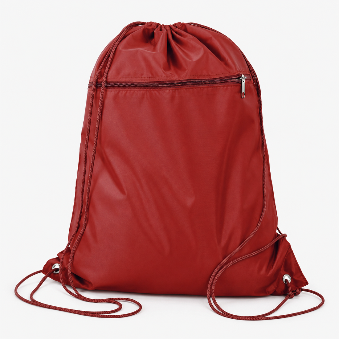 Custom Q-Tees Polyester Drawstring Backpack