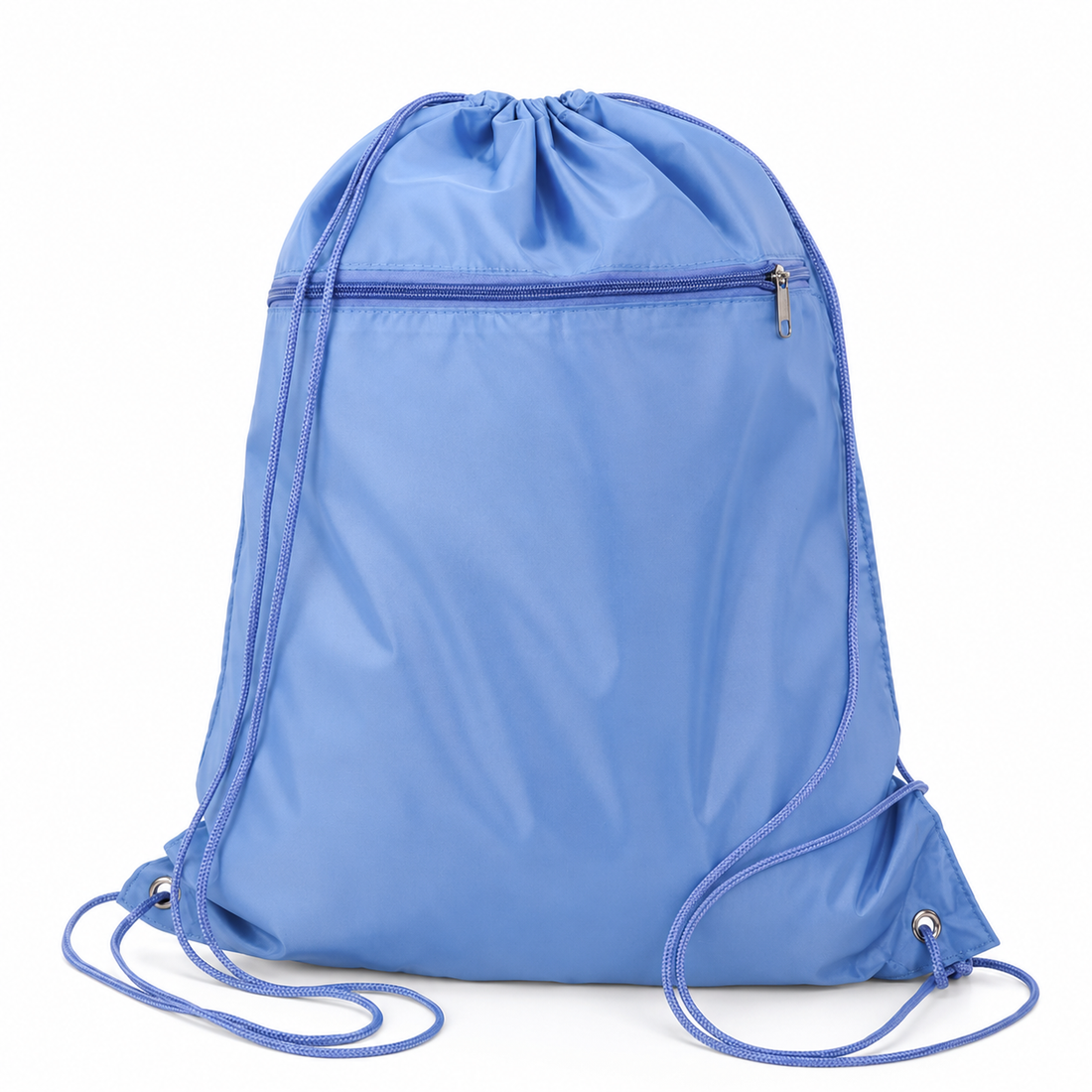 Custom Q-Tees Polyester Drawstring Backpack