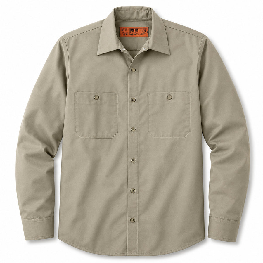 Custom Red Kap Long Sleeve Industrial  Shirt