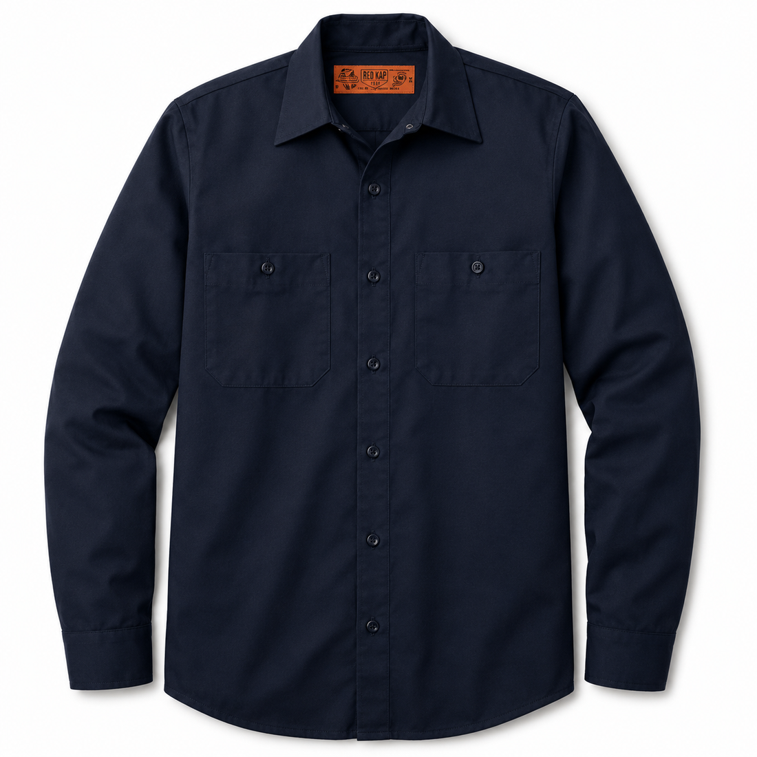 Custom Red Kap Long Sleeve Industrial Work Shirt