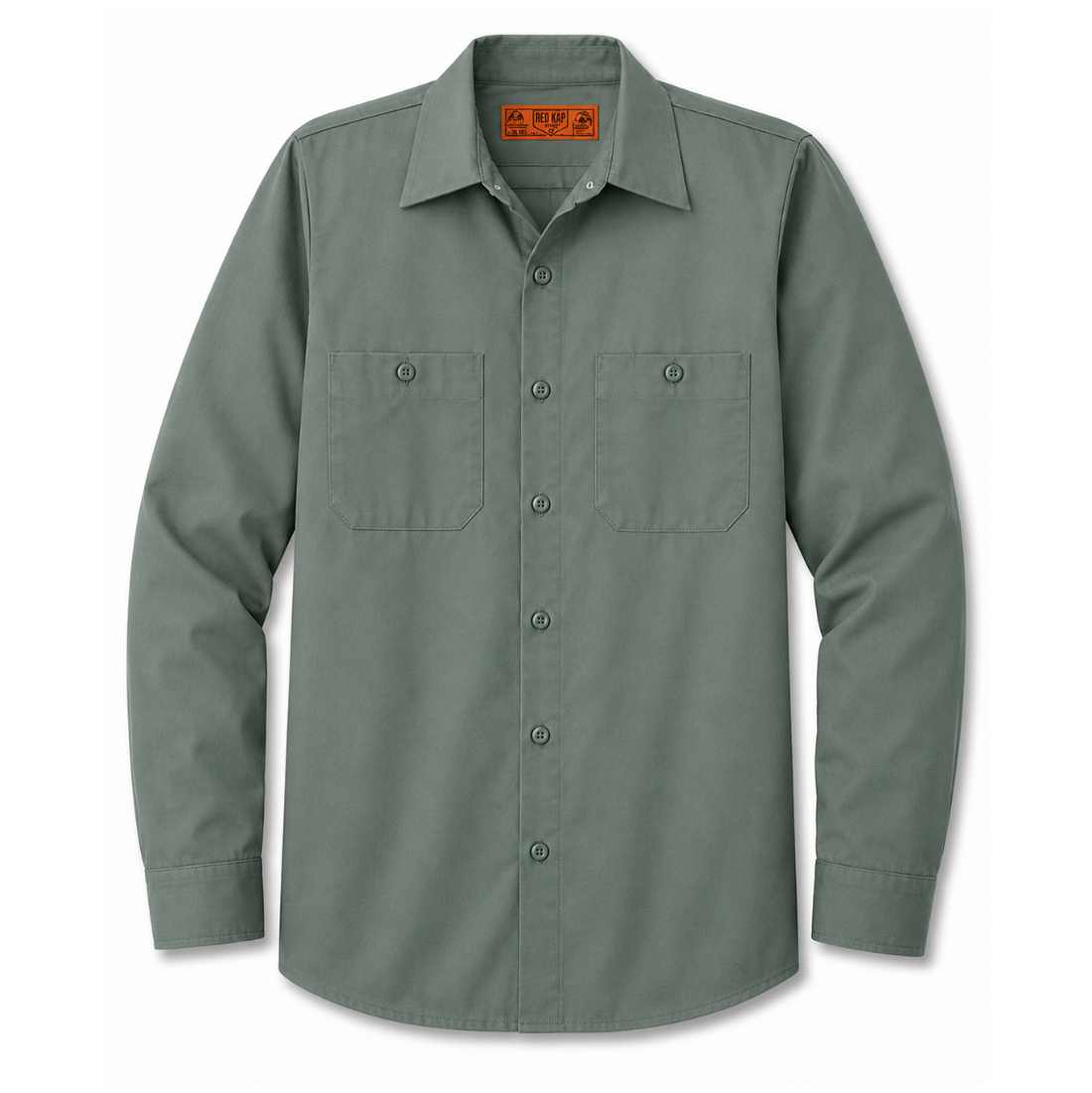 Custom Red Kap Long Sleeve Industrial Work Shirt