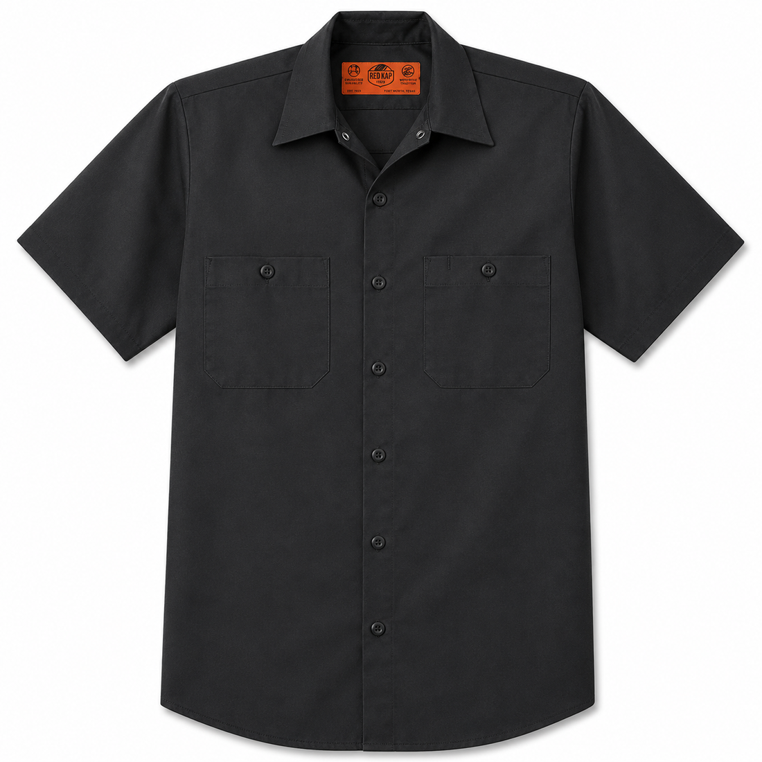 Custom Red Kap Short Sleeve Industrial Work Shirt