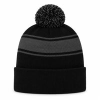 Custom Sport-Tek® Stripe Pom Pom Beanie