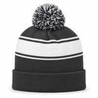 Custom Sport-Tek® Stripe Pom Pom Beanie