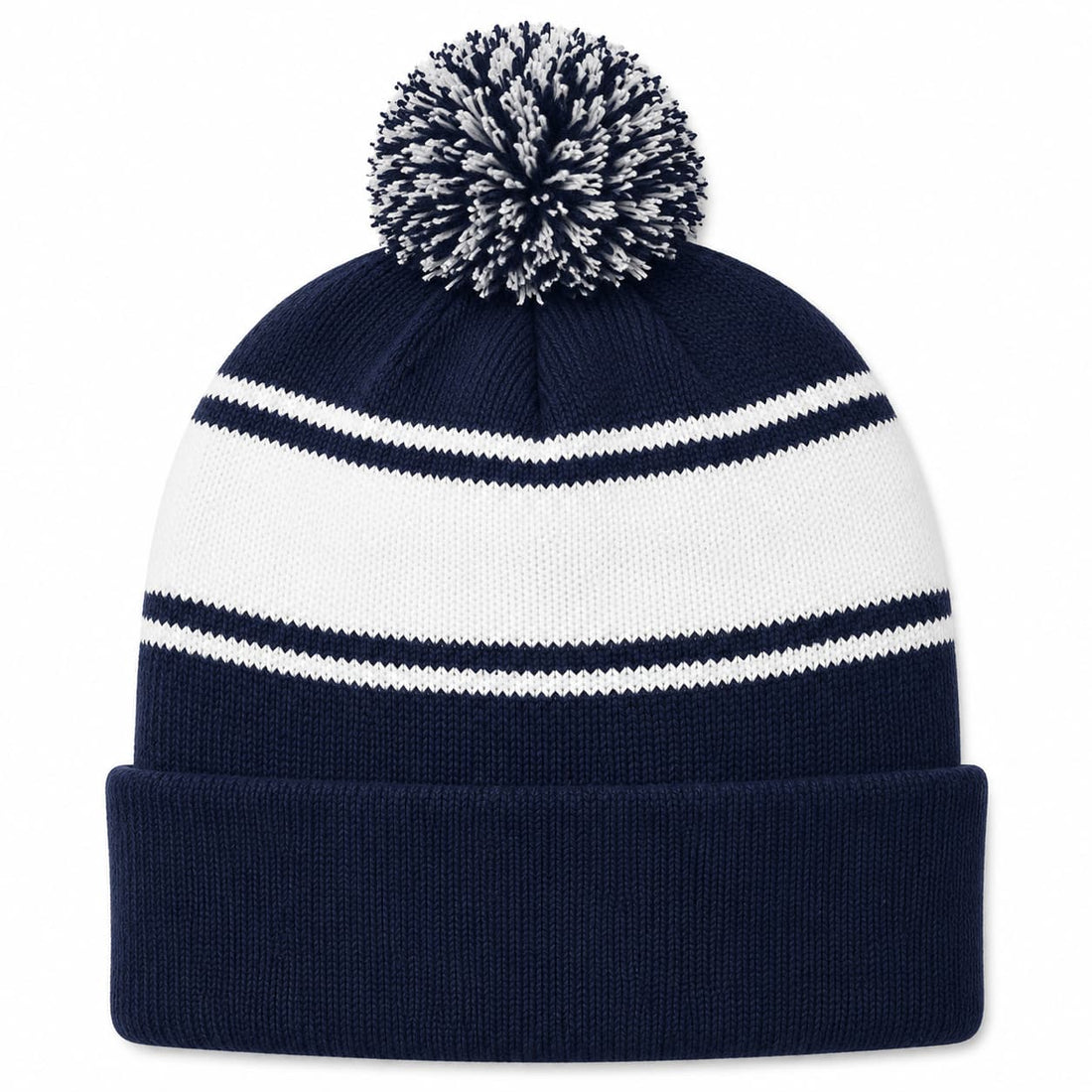 Custom Sport-Tek® Stripe Pom Pom Beanie