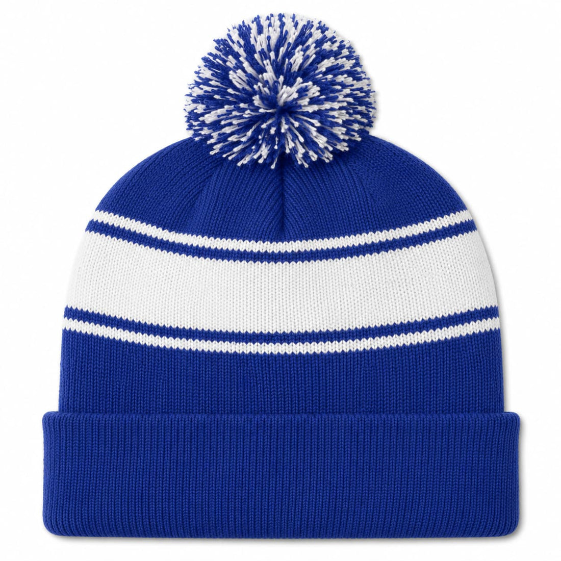 Custom Sport-Tek® Stripe Pom Pom Beanie