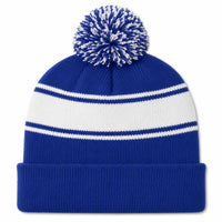 Custom Sport-Tek® Stripe Pom Pom Beanie