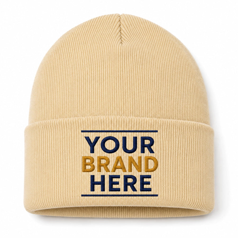 Custom Sportman. 12" Solid Cuffed Beanie