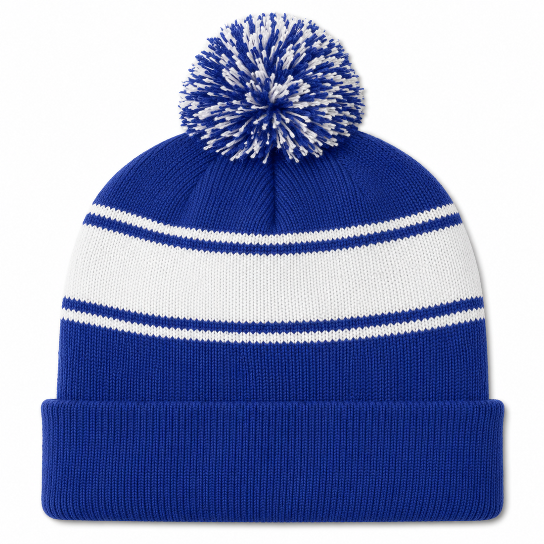Custom Sport-Tek® Stripe Pom Pom Beanie