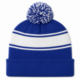 Custom Sport-Tek® Stripe Pom Pom Beanie