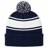 Custom Sport-Tek® Stripe Pom Pom Beanie