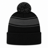 Custom Sport-Tek® Stripe Pom Pom Beanie