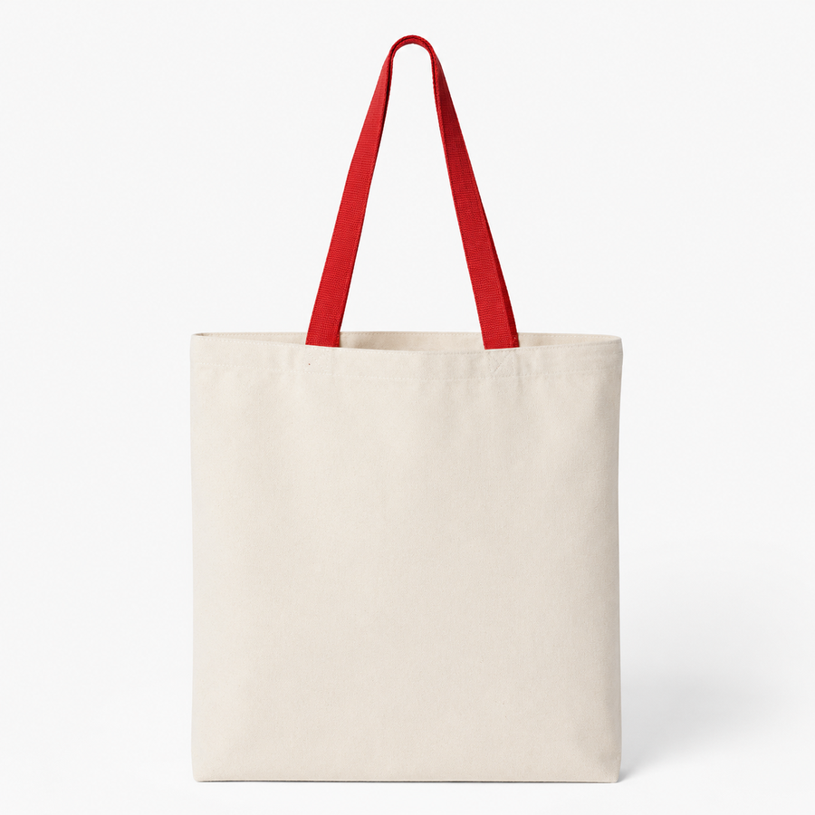 Custom  Tote with Contrast-Color Handles  | Premium Black