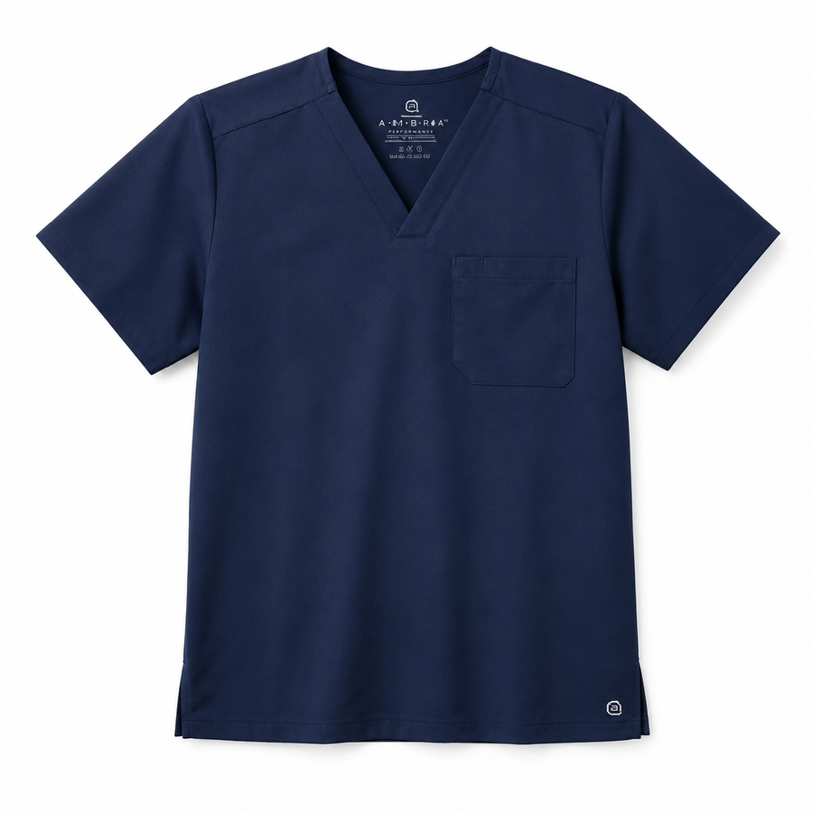 Custom Wink Unisex WorkFlex Chest Pocket V-Neck Scrub Top