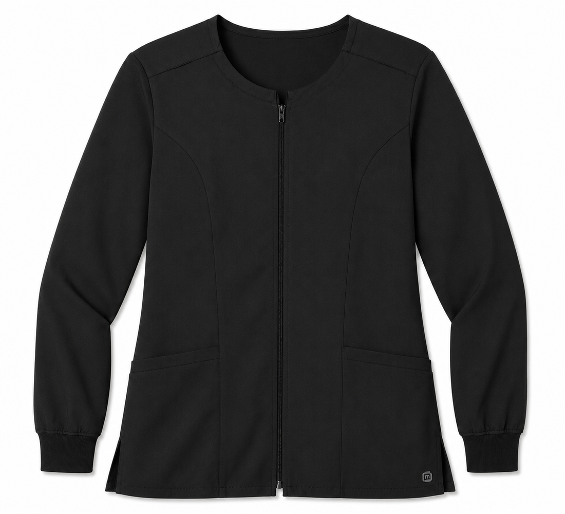 Custom Wink Women's Premiere Flex Full-Zip Scrub Jacket