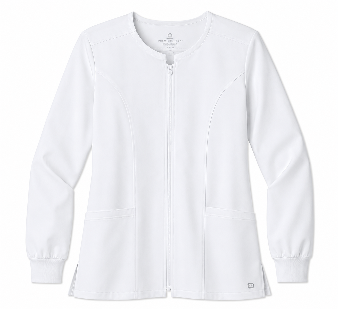 Custom Wink Women's Premiere Flex Full-Zip Scrub Jacket